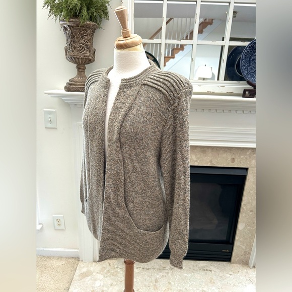 Simply Natural Linda Abel Cape/Cardigan-Alpaca Melange Tan - Picture 6 of 11